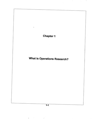 solution of chap 1 operation research 