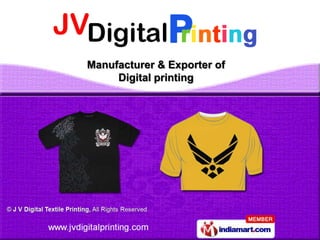 Manufacturer & Exporter of
     Digital printing
 