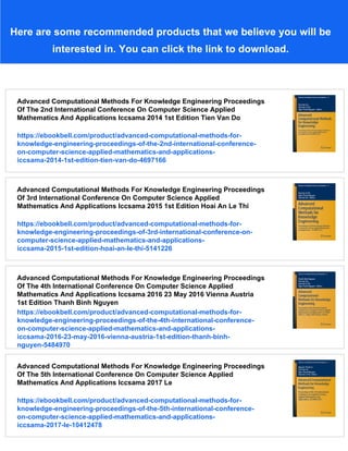 Mathematical Methods For Knowledge Discovery And Data Mining Giovanni ...
