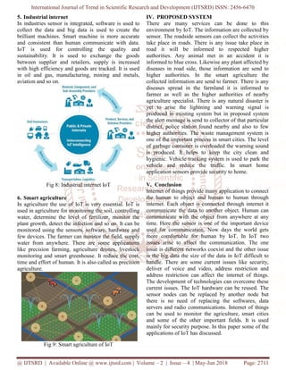 Internet of Things (Iot) Based Smart Environment and its Applications | PDF