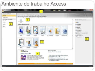 Ambiente de trabalho Access
 