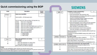 Quick commissioning using the BOP
 