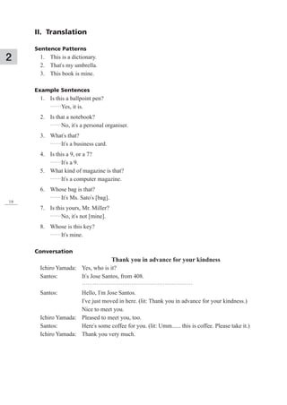 Minna no Nihongo I Second Edition Translation and Grammar Notes English ...