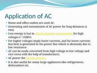 AC DC Current system , AC and DC System w | PPTX