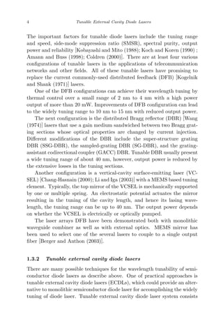 Tunable External Cavity Diode Lasers Cunyun Ye | PDF