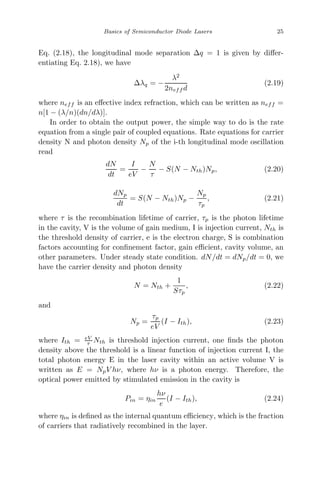 Tunable External Cavity Diode Lasers Cunyun Ye | PDF