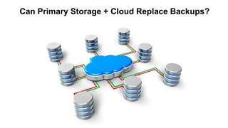 Can Primary Storage + Cloud Replace Backups?
 