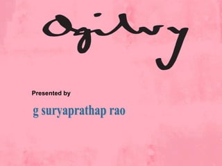 Presented by g suryaprathap rao 