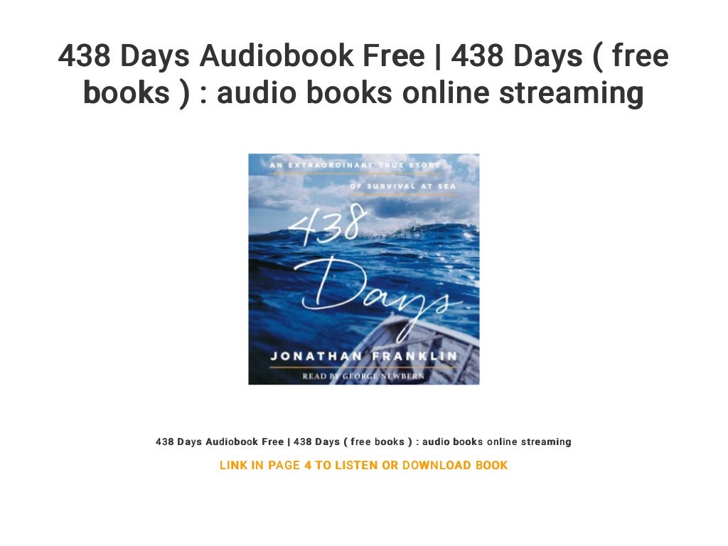 438 Days Audiobook Free 438 Days ( free books ) audio books online