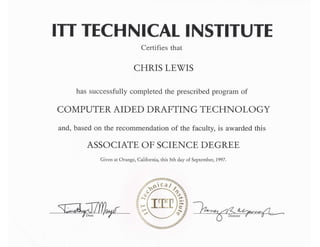 ITT Tech-Diploma-Associates Degree