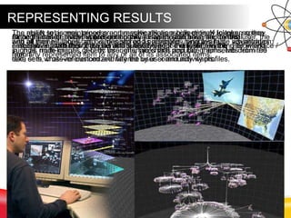 REPRESENTING RESULTS
3*2,3
1,1
3,2
4,1
1,4
3,3
BROWN3,2
1,1 2,3 4,1
PO090311-72
4,1
1,1
2,2
3,1
1,2 1,3 1,4
2,3 2,4
3,2 3,3
Get Order Item/ whose .Quantity/ = 3 AND .Qualifiers/ = “Brown” ... as Answer
Show Answer, .Quantity/, .Qualifiers/, .Order ID/
15
1 , 0
2 , 0
3 , 0
4 , 0
1 , 1
2 , 3
3 , 2
4 , 1
B7196
2,3 3,2 4,1
1,1
ORDER ITEM QUANTITY QUALIFIERS ORDER ID
B7196 3 Brown PO090311-72
Get 1 , 0 / whose .2 , 0 / = 3 and .3 , 0 / = “Brown” As Answer
Show Answer, .2 , 0 /, .3 , 0 /, .4 , 0 /
The ability to access, process and resolve relationships entirely in token space
with all names, labels and values stored as attributes, enables huge advantages
such as multi-lingual, generic user interfaces that populate themselves from the
data sets, cross-referenced and filtered by user and activity profiles.
In the final step involving presenting the answer to the user, the tokens’
namespace attributes are read and substituted for the tokens in the user interface /
report.
Once the result items’ values and names / labels are presented for the user, the
associative attributes of the items are always kept available, enabling browsing
from any represented item to any or all of its associated items.
The result set is maintained programmatically as a collection of tokens, so they,
and all their relations can be mapped and presented using available visualization;
in grids, node graphs, 3-D fly throughs, pie charts and bar graphs, tab delimited
text, or in whatever customized way the user community wants.
All items can be manipulated generically since they all have an identical
embodiment with their data (as attributes) being the only difference
 
