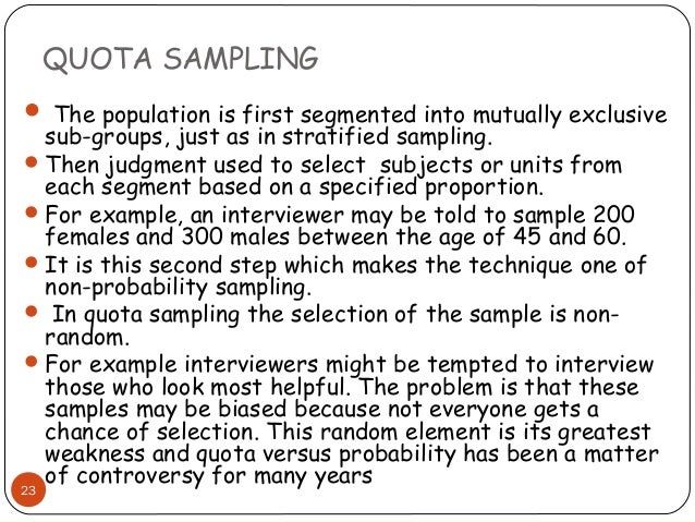 sampling