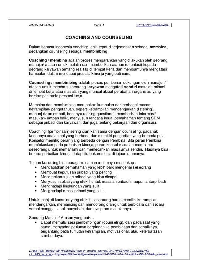 Coaching And Counseling Forms Sent