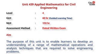 439_Applied_Mathematics_for_Civil_Engineering_LECTURE_0 Course Overview ...