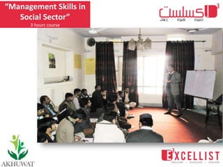 “Management Skills in
Social Sector”
3 hours course
 