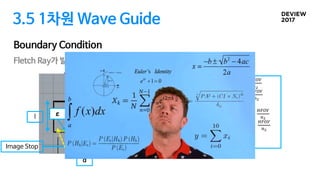 3.5 1차원 Wave Guide
Boundary Condition
Image Stop
d
θi
ε
θt
n1=1.0
n2=1.5
HFOV=15°
l=3
𝜃" = 41.8°
𝜃(	= ε
d = ?
ε = ?n1
n2
l
𝜃(*(+= 𝜃( −	
-./0
+1
𝜃(*23= 𝜃( +	
-./0
+1
𝜃5 = 2𝜃(
𝜃5*(+ = 2𝜃( −	
-./0
+1
𝜃5*23 = 2𝜃( +	
-./0
+1
0 < 𝜃(*(+
𝜃5*(+ > 𝜃"
Fletch Ray가 발생하지 않는 최적의 구경과 각도
 