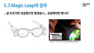 5.3 Magic Leap의 경우
...잘 모르지만 성공했으면 좋겠습니... 성공해야만 합니다
 