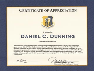 daniel-dunning-Air Force Commendation