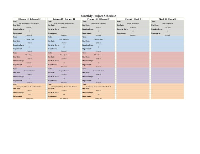 mock ergonomics proposal schedule