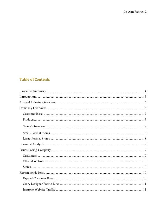 Jo Ann Final Report