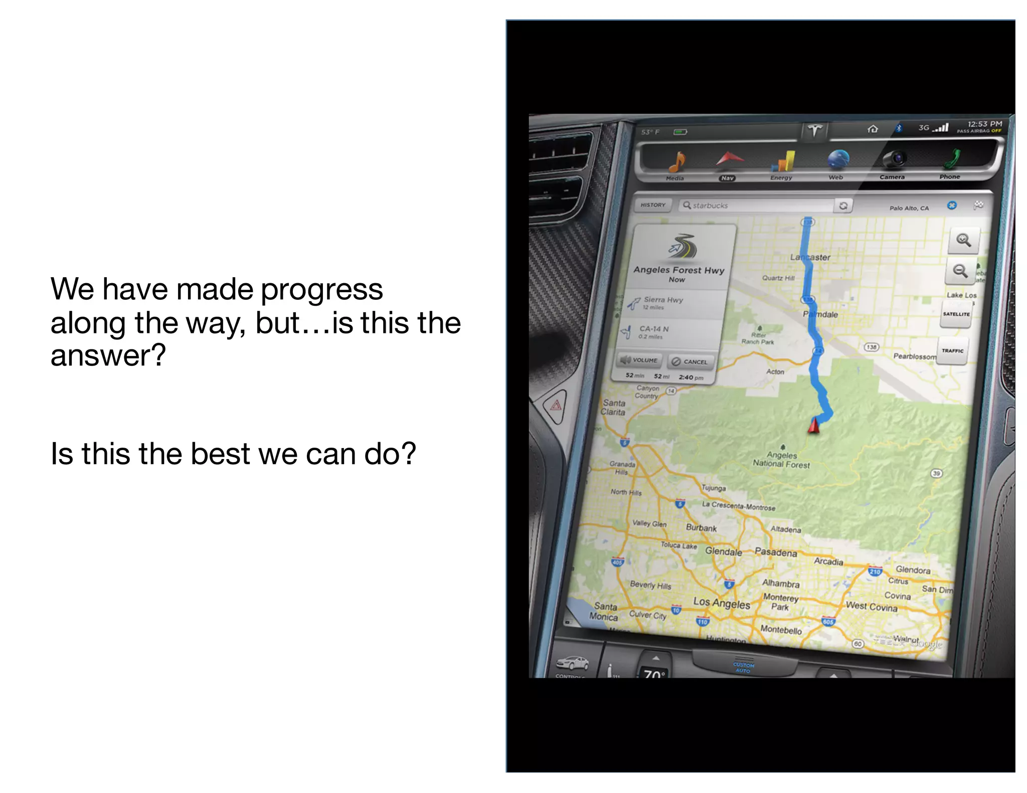 IBM Watson IoT AutoLAB
We have made progress
along the way, but…is this the
answer?
Is this the best we can do?
 