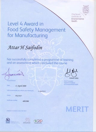 Saif  training certificates -1