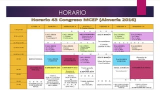 HORARIO
 