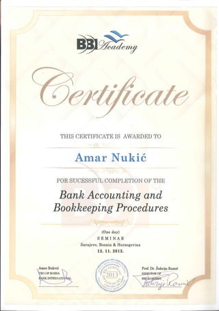 Bank Accounting and Bookkeeping Procedures