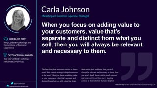 When	you	focus	on	adding	value	to
your	customers,	value	that's
separate	and	distinct	from	what	you
sell,	then	you	will	always	be	relevant
and	necessary	to	them.
 