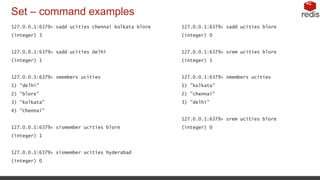 Redis and it's data types | PPTX