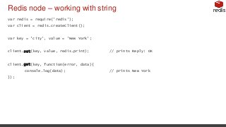 Redis and it's data types | PPTX