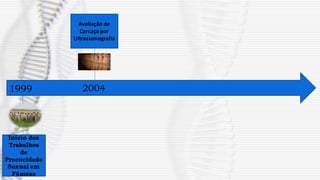 Início dos
Trabalhos
de
Precocidade
Sexual em
Fêmeas
1999 2004
Avaliação de
Carcaça por
Ultrassonografia
 