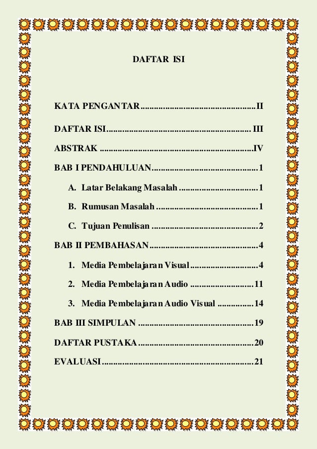 Contoh Makalah Media Audio Visual