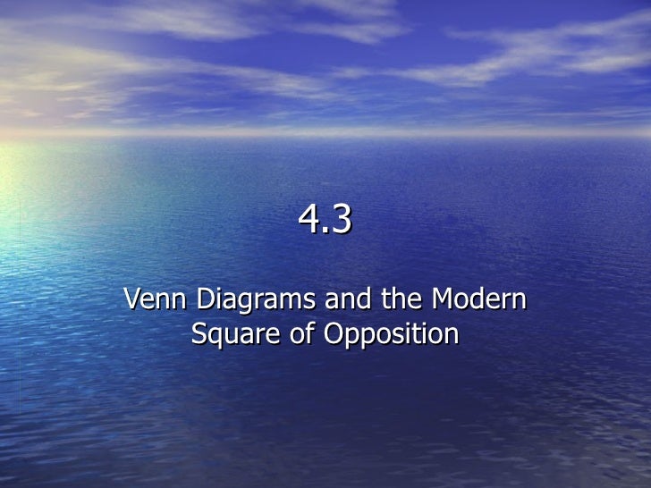 4 3 venn diagrams and the modern square of opposition boolean venn diagram generator