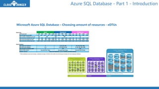 Session 44 - Azure SQL Database - Part 1 - Introduction | PPT