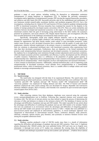 Spin Off Model Benefits and challenges of graduate start-up and academic spin-off ...