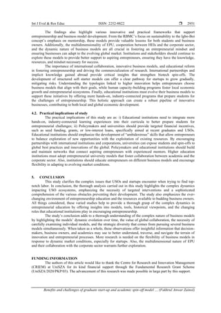 Spin Off Model Benefits and challenges of graduate start-up and academic spin-off ...