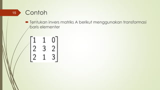 Tutorial Invers Matriks Matriks inver's dan ruang vektor inver's | PDF
