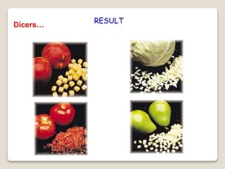 RESULT
Dicers…
 