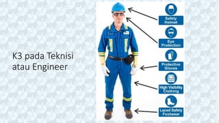 K3 pada Teknisi
atau Engineer
 