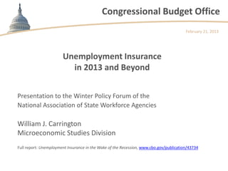 Congressional Budget Office
                                                                                        Februa...