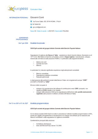 Europass_Giovanni_Conti | PDF