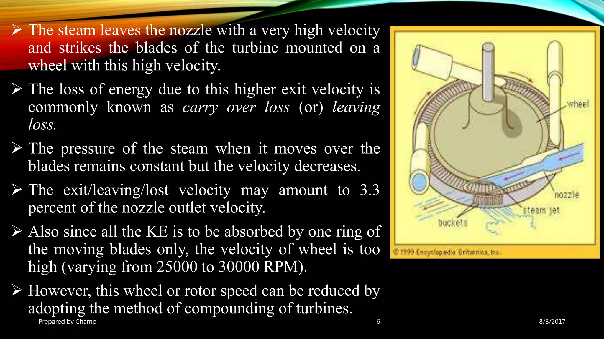 Impulse and reaction steam turbines | PPTX