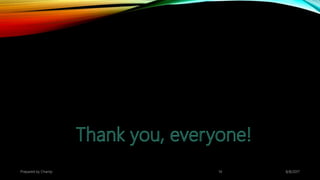 Prepared by Champ 14 8/8/2017
 