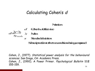 Statistical Power And Sample Size Calculations .ppt
