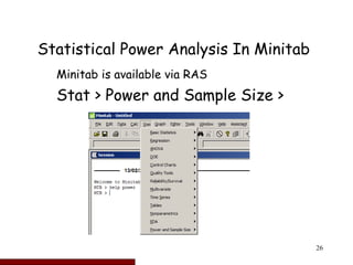 Statistical Power And Sample Size Calculations .ppt