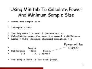Statistical Power And Sample Size Calculations .ppt
