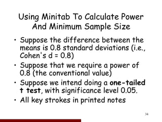 Statistical Power And Sample Size Calculations .ppt