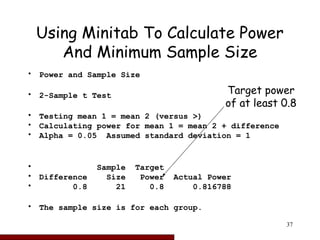 Statistical Power And Sample Size Calculations .ppt