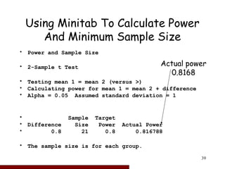 Statistical Power And Sample Size Calculations .ppt